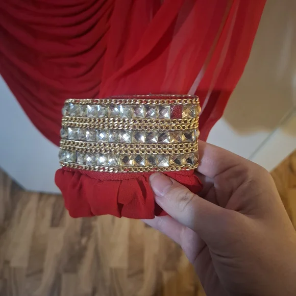 1006 Ruched One-Sleeve Mini Dress - Picture 4 of 5